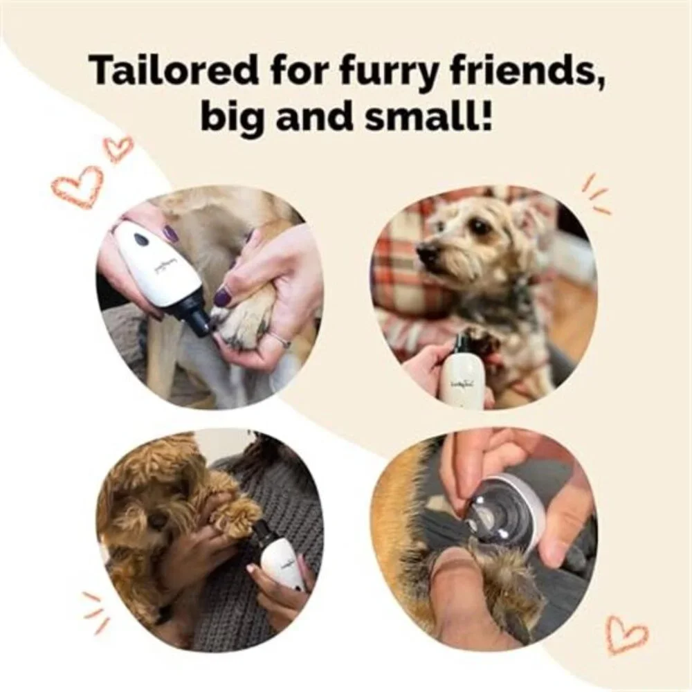 Pet Nail Grinder for Dogs and Cats - Super Quiet and Low Vibration